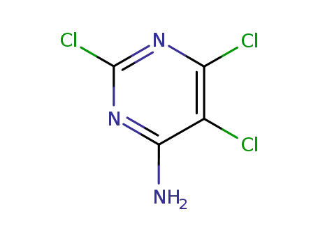 Molecular Structure of 28969-60-0 (4-Amino-2,5,6-trichloropyrimidine)