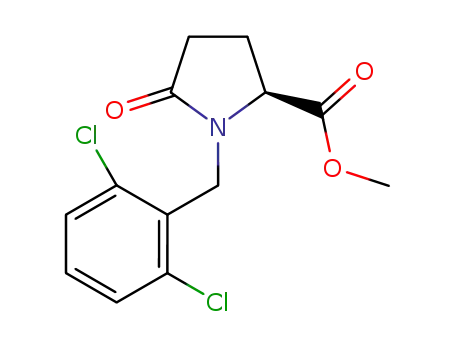 L-Proline, 1-((2,6-dichlorophenyl)methyl)-5-oxo-, methyl ester