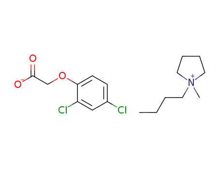 Molecular Structure of 1379462-10-8 (1-n-butyl-1-methylpyrrolidinium (2,4-dichlorophenoxy)acetate)