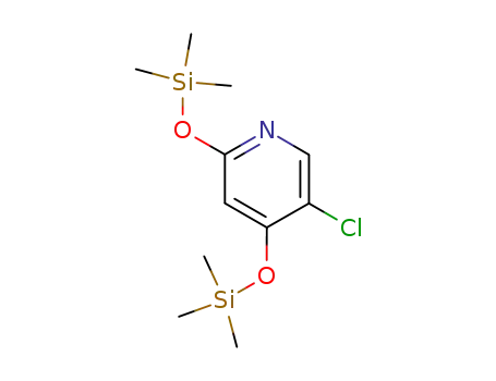 Molecular Structure of 103766-30-9 (2,4-bis(trimethylsilyloxy)-5-chloropyridine)