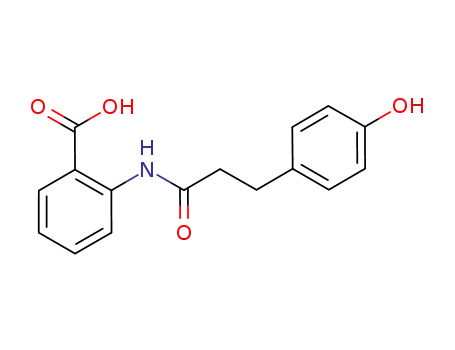 Molecular Structure of 697235-49-7 (2-(3-(4-hydroxyphenyl)propanamido)benzoic acid)