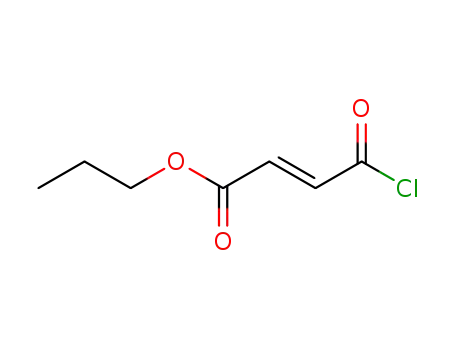 Molecular Structure of 26367-49-7 (2-Butenoic acid, 4-chloro-4-oxo-, propyl ester, (2E)-)