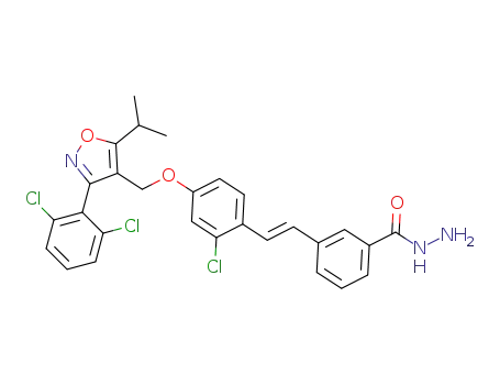 (E)-3-(2-chloro-4-((3-(2,6-dichlorophenyl)-5-isopropylisoxazol-4-yl)methoxy) styryl)benzohydrazide