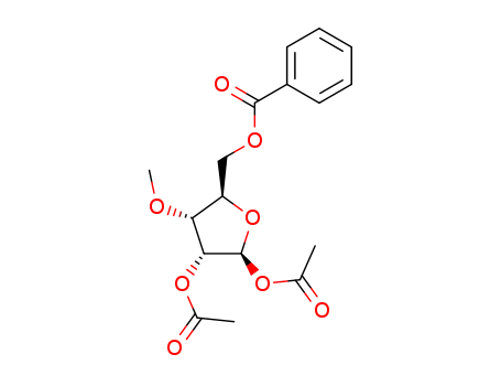1,2-Di-O-acetyl-5-benzoyl-3-O-Methyl-D-ribofuranose