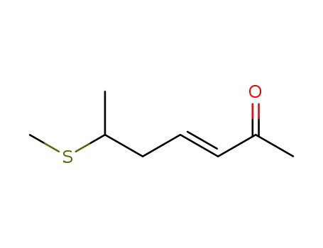 Molecular Structure of 1615212-09-3 ((E)-6-methylsulfanylhept-3-en-2-one)