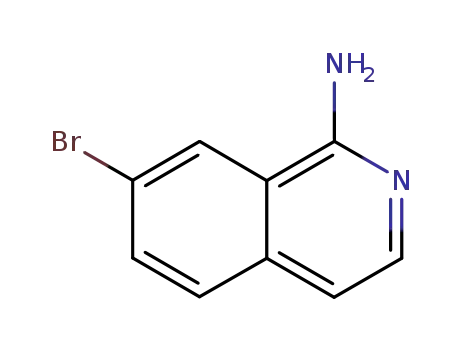 Molecular Structure of 215453-53-5 (7-BROMO-ISOQUINOLIN-1-YLAMINE)
