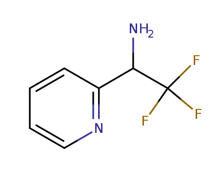 Molecular Structure of 503173-14-6 (2,2,2-TRIFLUORO-1-PYRIDIN-2-YL-ETHYLAMINE)