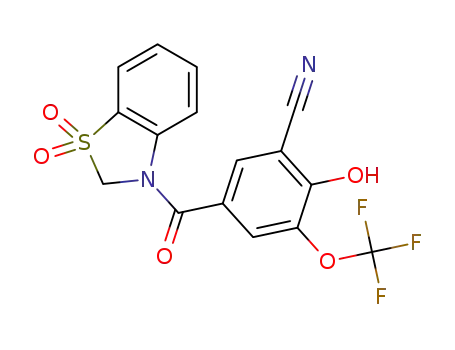 3-(3-cyano-4-hydroxy-5-trifluoromethoxybenzoyl)-1,1-dioxo-2,3-dihydro-1,3-benzothiazole