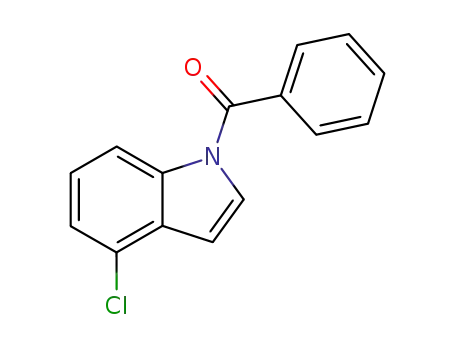 Molecular Structure of 858230-84-9 ((4-chloro-1H-indol-1-yl)(phenyl)methanone)