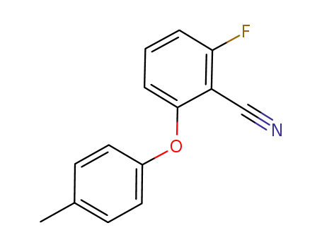 Molecular Structure of 175204-08-7 (2-FLUORO-6-(4-METHYLPHENOXY)BENZONITRILE)
