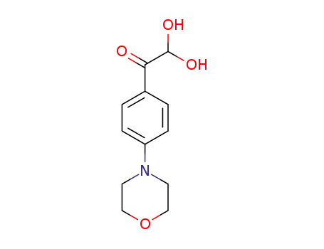 Molecular Structure of 852633-82-0 (4-MORPHOLINOPHENYLGLYOXAL HYDRATE)
