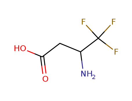 Molecular Structure of 584-20-3 (3-AMINO-4,4,4-TRIFLUOROBUTYRIC ACID)
