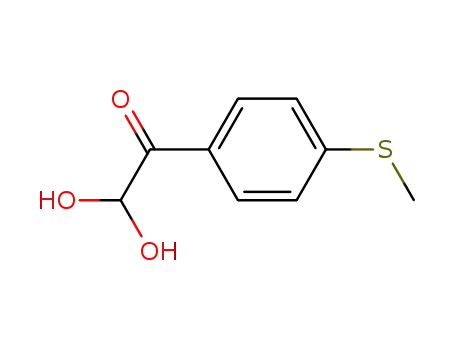 Molecular Structure of 53066-73-2 (4-METHYLTHIOPHENYLGLYOXAL HYDRATE)