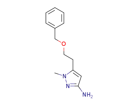 Molecular Structure of 1453213-03-0 (5-[2-(benzyloxy)ethyl]-1-methyl-1H-pyrazol-3-amine)