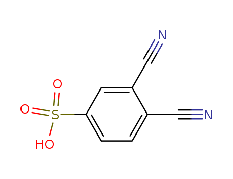 Molecular Structure of 170697-23-1 (Benzenesulfonic acid, 3,4-dicyano-)