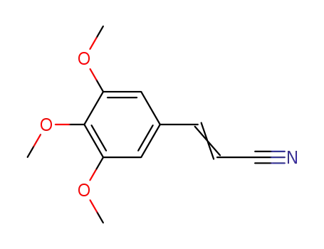 Molecular Structure of 49621-49-0 (3,4,5-TRIMETHOXYCINNAMYLNITRILE)