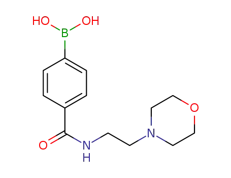 Molecular Structure of 913835-45-7 (4-(2-MORPHOLINOETHYLCARBAMOYL)PHENYLBORONIC ACID)