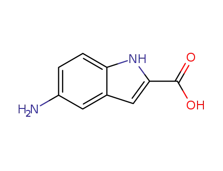 Molecular Structure of 152213-40-6 (5-Amino-2-indolecarboxylic acid)