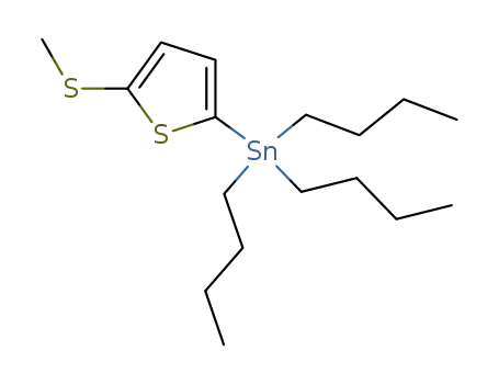 Molecular Structure of 474706-72-4 (Stannane, tributyl[5-(methylthio)-2-thienyl]-)
