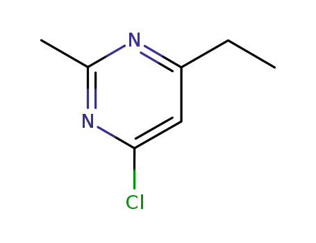 Molecular Structure of 89966-72-3 (4-CHLORO-6-ETHYL-2-METHYLPYRIMIDINE)