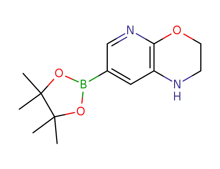 Molecular Structure of 1515866-60-0 (7-(4,4,5,5-Tetramethyl-[1,3,2]dioxaborolan-2-yl)-2,3-dihydro-1H-pyrido[2,3-b][1,4]oxazine)