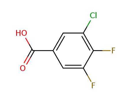 Molecular Structure of 150444-95-4 (3-CHLORO-4,5-DIFLUOROBENZOIC ACID)