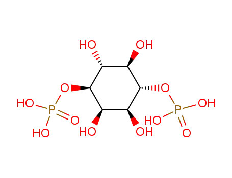 Molecular Structure of 74465-19-3 ((2R,3S,5S,6S)-2,3,5,6-tetrahydroxycyclohexane-1,4-diyl bis[dihydrogen (phosphate)])