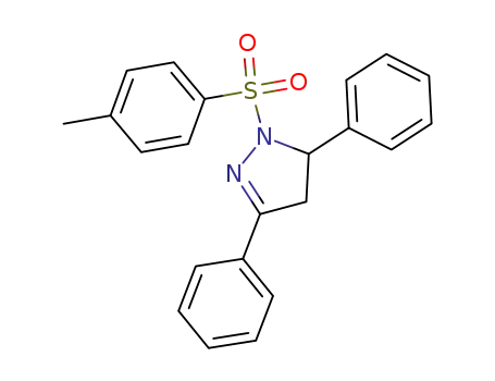 Molecular Structure of 20409-91-0 (1-[(4-methylphenyl)sulfonyl]-3,5-diphenyl-4,5-dihydro-1H-pyrazole)