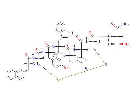 H-DPhe-cyclo[DPen-Tyr-DTrp-Lys-Val-Cys]-Thr-NH2