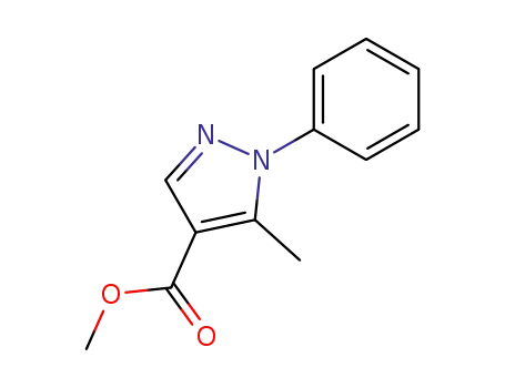 Molecular Structure of 7189-01-7 (methyl 5-methyl-1-phenyl-1H-pyrazole-4-carboxylate)