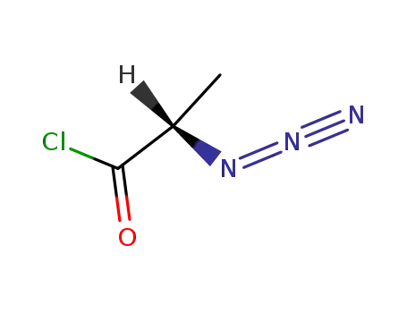 Molecular Structure of 800381-95-7 (Propanoyl chloride, 2-azido-, (2S)-)