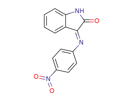 2H-Indol-2-one, 1,3-dihydro-3-(4-nitrophenylimino)-