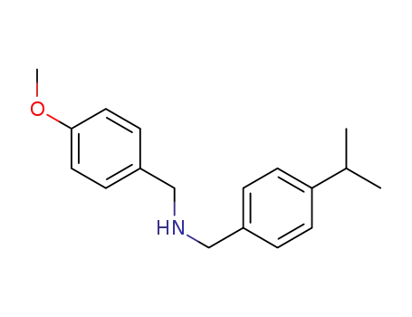 Molecular Structure of 436088-69-6 ((4-ISOPROPYL-BENZYL)-(4-METHOXY-BENZYL)-AMINE)