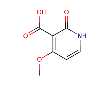 Molecular Structure of 87853-70-1 (1,2-Dihydro-4-methoxy-2-oxo-3-pyridinecarboxylic acid)
