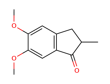 Molecular Structure of 4191-17-7 (5,6-DIMETHOXY-2-METHYL-INDAN-1-ONE)