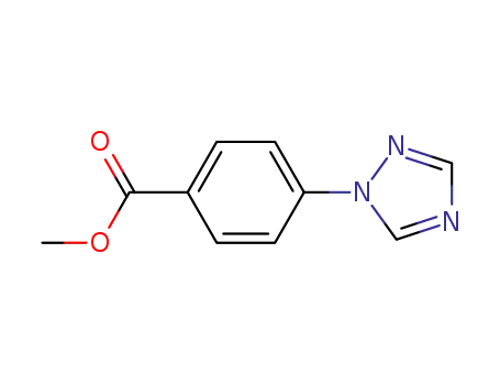 Molecular Structure of 58419-67-3 (METHYL 4-[1,2,4]TRIAZOL-1-YL-BENZOATE)