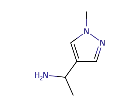 Molecular Structure of 911788-33-5 (1-(1-Methyl-1H-pyrazol-4-yl)ethanamine)
