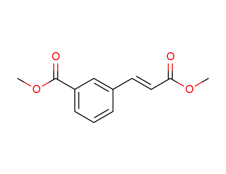 Molecular Structure of 197658-21-2 (Benzoic acid, 3-[(1E)-3-methoxy-3-oxo-1-propenyl]-, methyl ester)