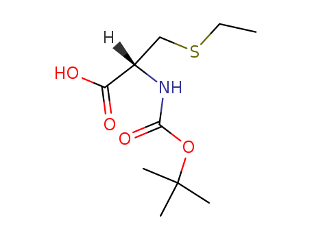 L-Cysteine, N-[(1,1-dimethylethoxy)carbonyl]-S-ethyl-(16947-82-3)