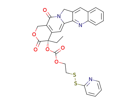 Molecular Structure of 914499-21-1 (camptothecin-(4-pyridyldisulfanyl)ethyl carbonate)
