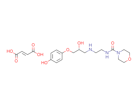(+/-)-N-[2-[[Hydroxy-3-(4-hydroxy)propyl]amino]ethyl-4-morpholinecarboxamide hemifumarate salt