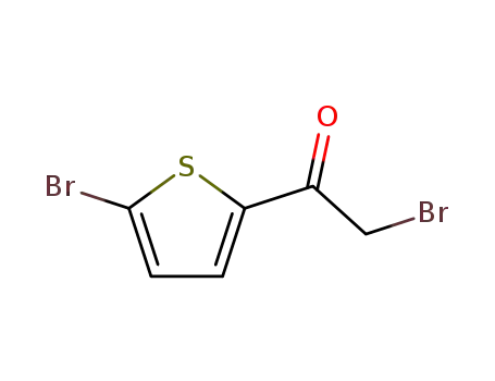 Molecular Structure of 10531-44-9 (2-BROMO-1-(5-BROMOTHIOPHEN-2-YL)ETHANONE)