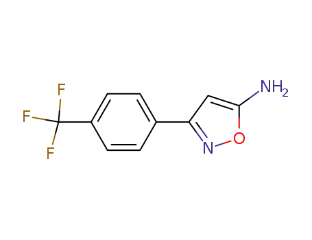 Molecular Structure of 81465-84-1 (3-(4-(Trifluoromethyl)phenyl)isoxazol-5-amine)