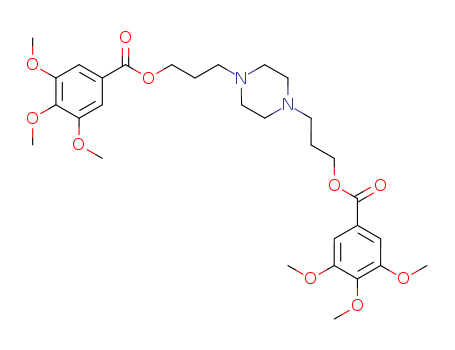 54-02-4,piperazine-1,4-diyldipropane-3,1-diyl bis(3,4,5-trimethoxybenzoate),