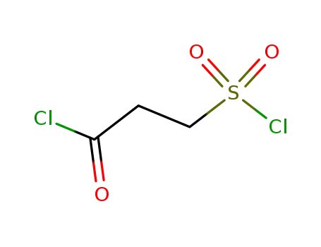 Molecular Structure of 3944-67-0 (Propanoyl chloride, 3-(chlorosulfonyl)-)