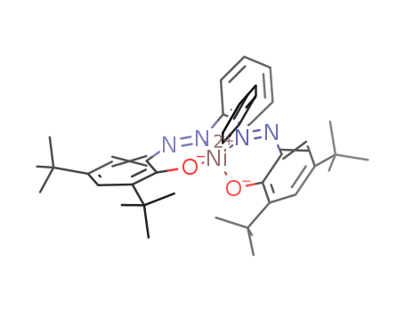 Molecular Structure of 114528-24-4 (Nickel, bis[2,4-bis(1,1-dimethylethyl)-6-(phenylazo)phenolato]-)