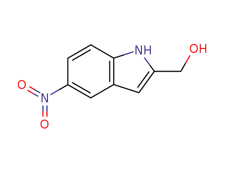 Molecular Structure of 199805-99-7 (1H-Indole-2-methanol, 5-nitro-)
