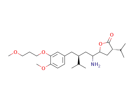(S)-5-((S)-1-amino-3-(4-methoxy-3-(3-methoxypropoxy)benzyl)-4-methylpentyl)-3-isopropyldihydrofuran-2(3H)-one