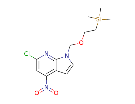 6-Chloro-4-nitro-1-{[2-(trimethylsilyl)ethoxy]methyl}-1H-pyrrolo[2,3-b]pyridine