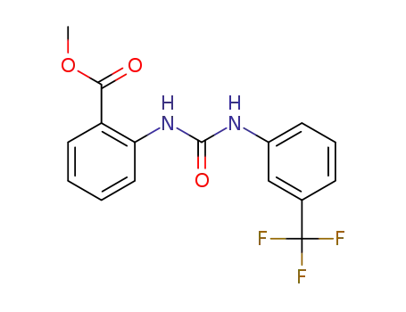 Molecular Structure of 1566-98-9 (methyl 2-({[3-(trifluoromethyl)phenyl]carbamoyl}amino)benzoate)